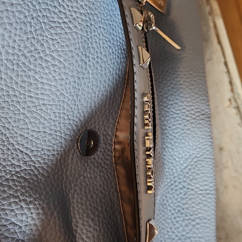 NWT  Trending Michael Kors Light Blue Backpack With Stud Accents - Picture 5 of 8